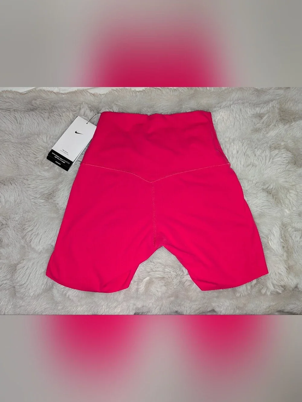 Nike Women’s Hot Pink High-Rise Bike Shorts